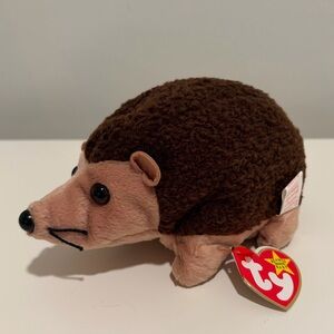 Ty Prickles the Hedgehog Brown and Tan Plush